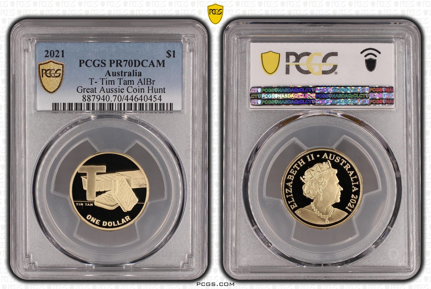 T- Tim Tam AlBr, POP 20/0, One Dollar, 2021, PCGS PR70DCAM