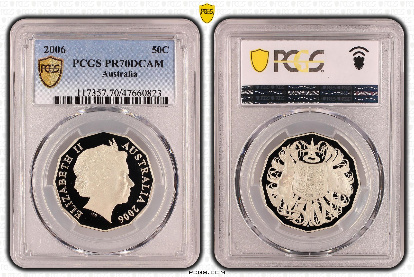 Elizabeth II, Fifty Cent, 2006, PCGS PR70DCAM
