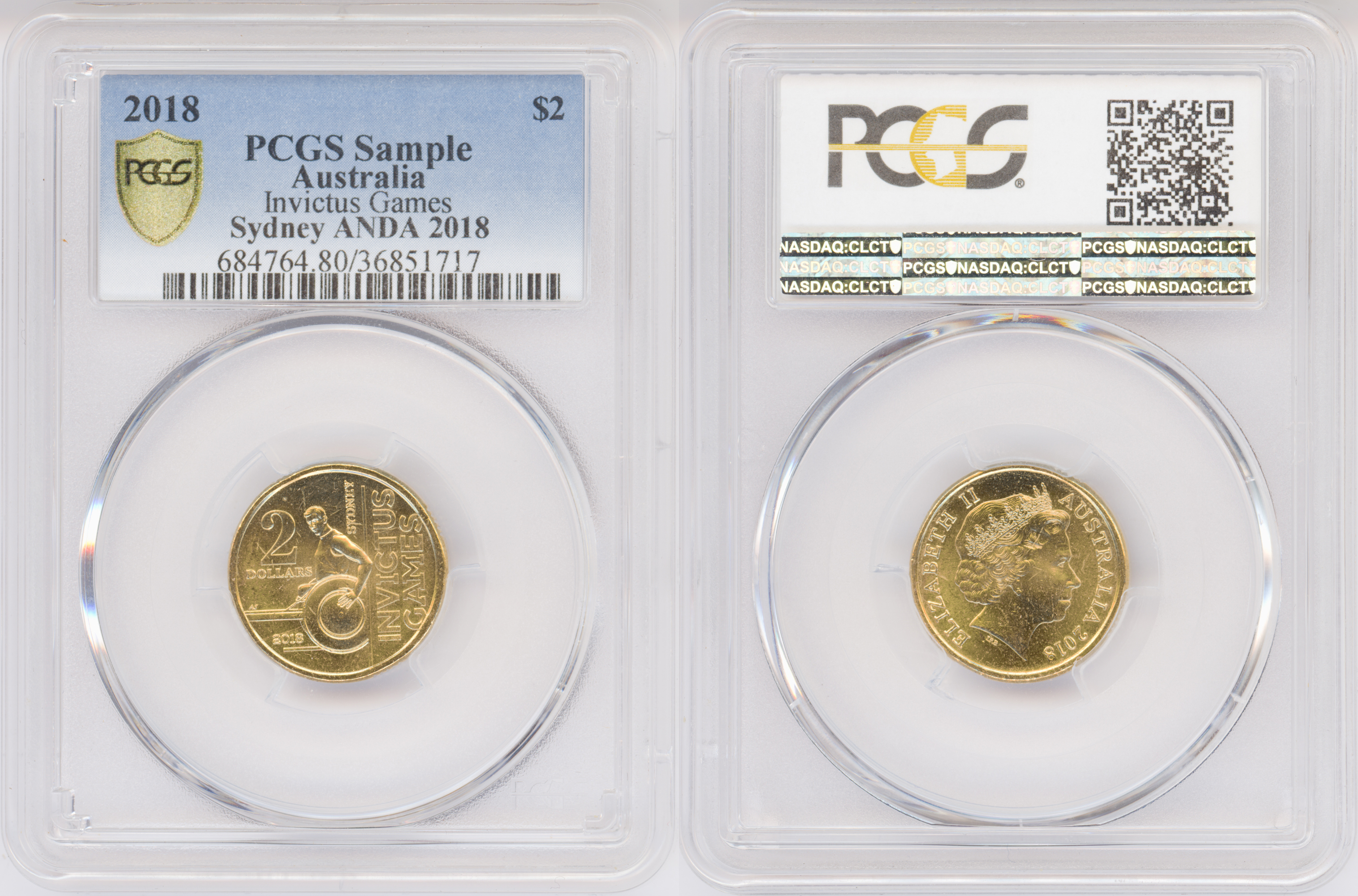 Two Dollar, 2018, PCGS Genuine (80 - Genuine)