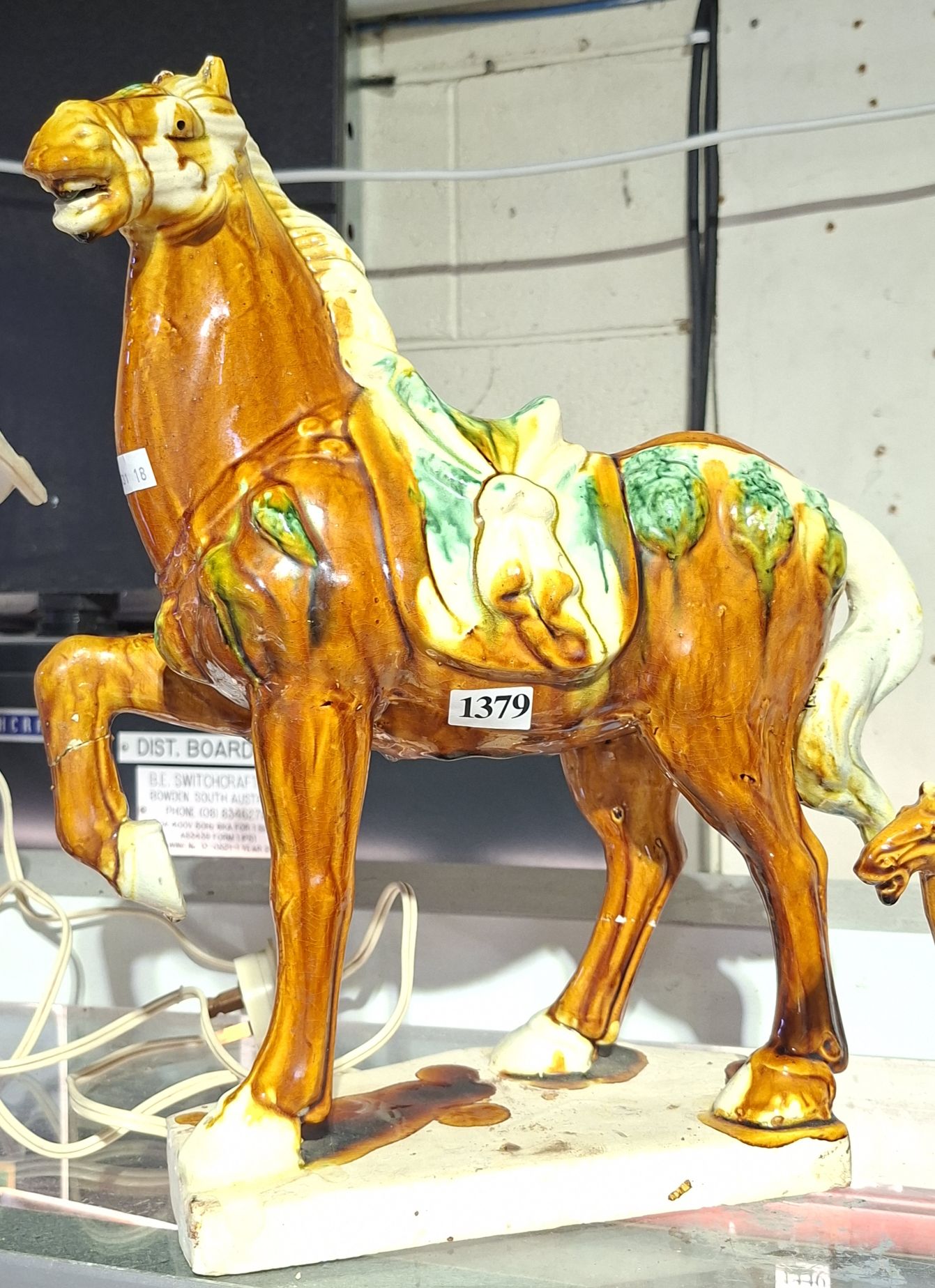 TANG STYLE GLAZED POTTERY HORSE