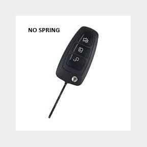 Compatible Ford Remote Key Case Blade (3 Button HU101 Blade)NO SPRING -|Bar 9902181537294 - 51745/17397 B3 (S7)