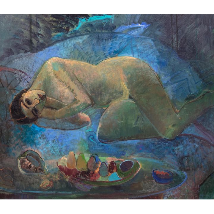 Anna Karpowicz-Westner | Akt na błękitnej sofie, 1994-98