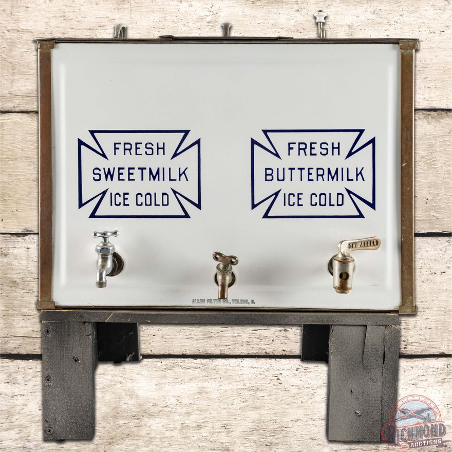 Fresh Buttermilk Sweet Milk "Ice Cold" Country Store Dispenser