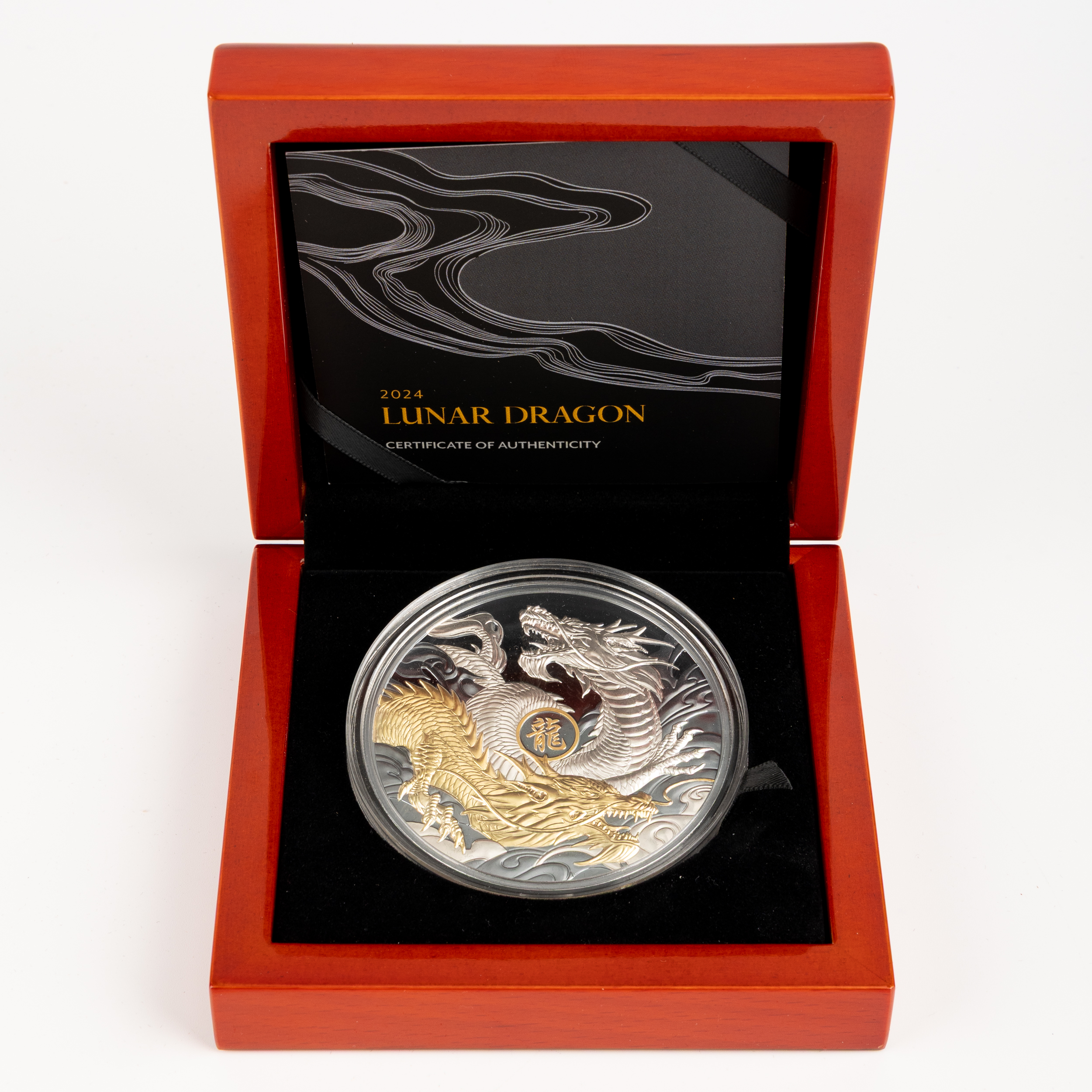 Niue, Charles III, Lunar Dragon, Five Dollars, 2024, FDC