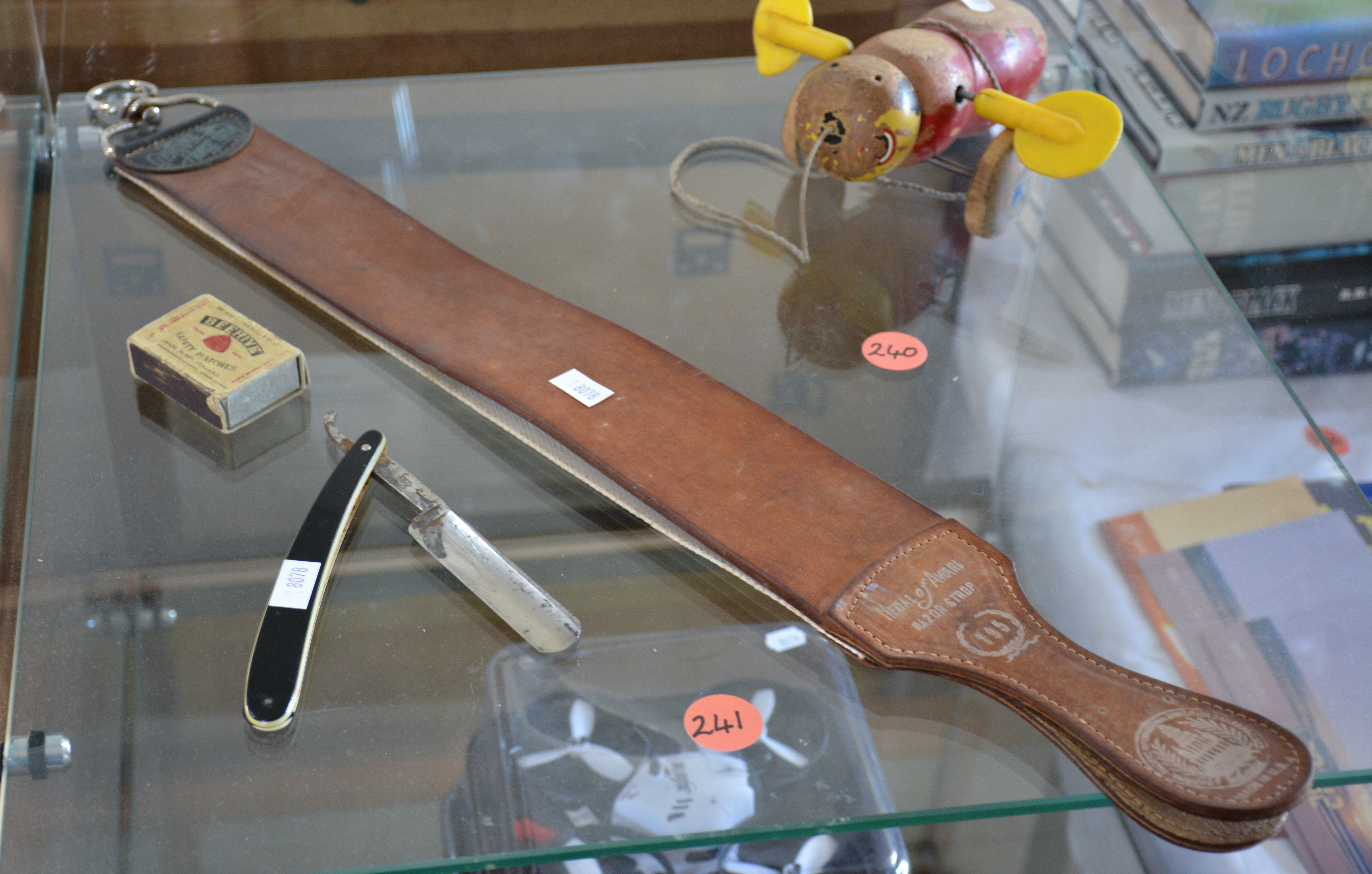Quality Straight Razor and Razor Strop — NZ auction result