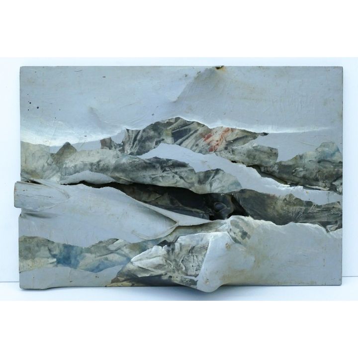 Neil Meitzler ''Formed Landscape'' Casein with Embossing