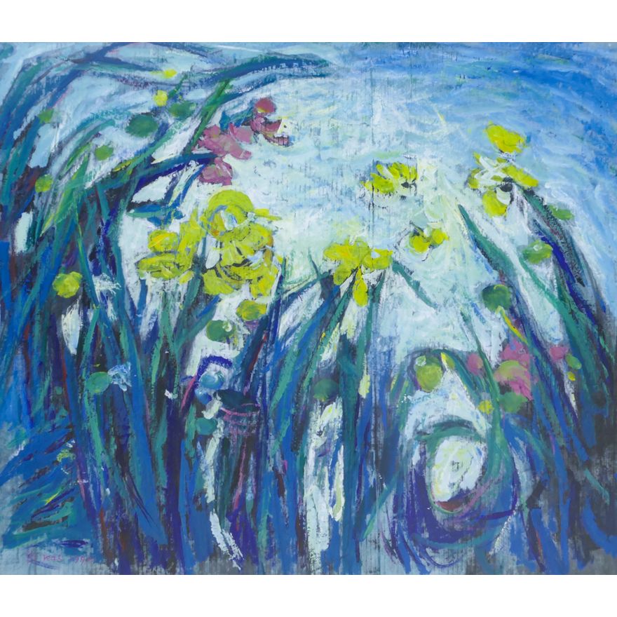 Yi Kai ''Flowers'' 1992 Oil on Paper