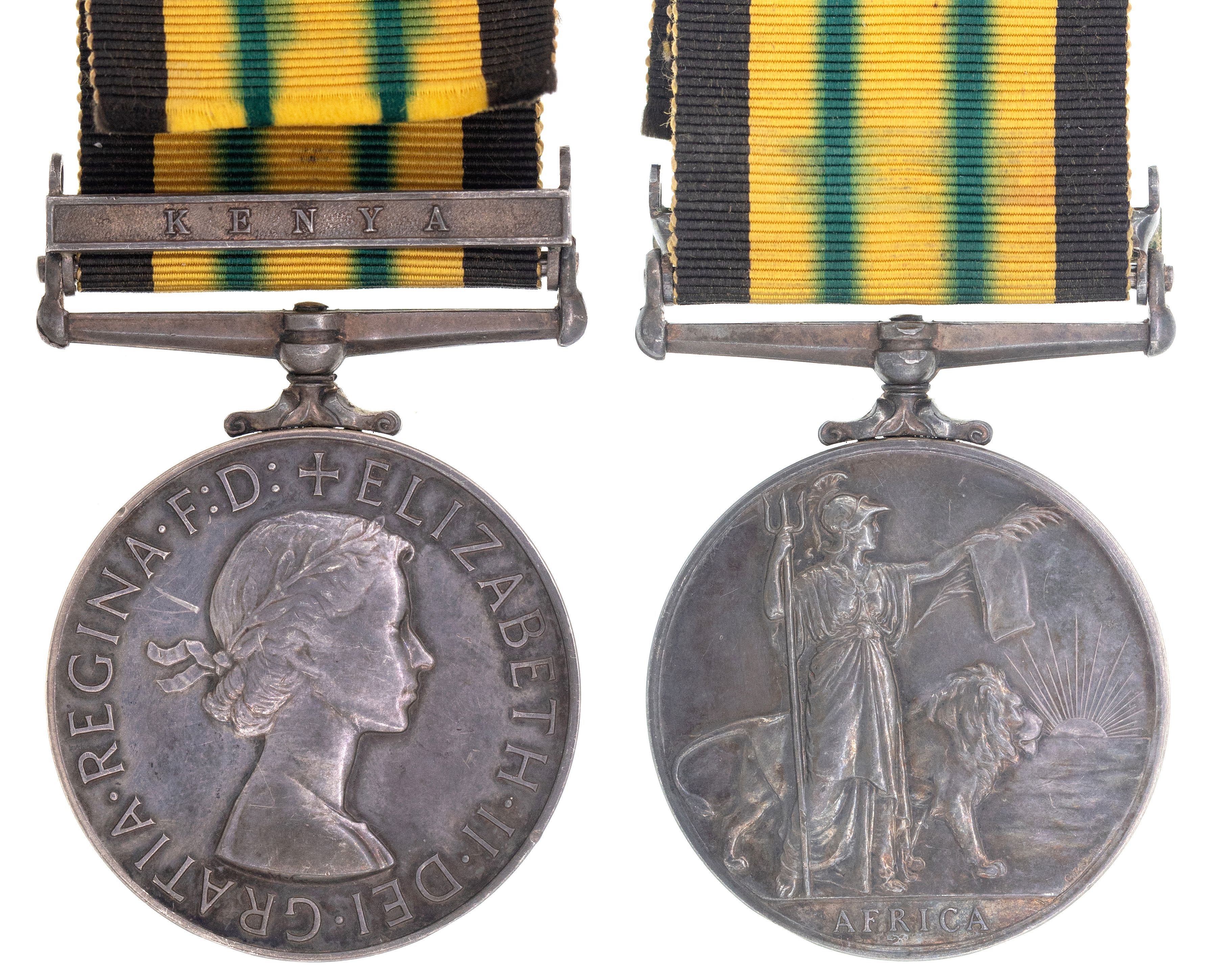 Africa, Kenya Regiment (Territorial Force), Africa Service Medal, 1955, EF