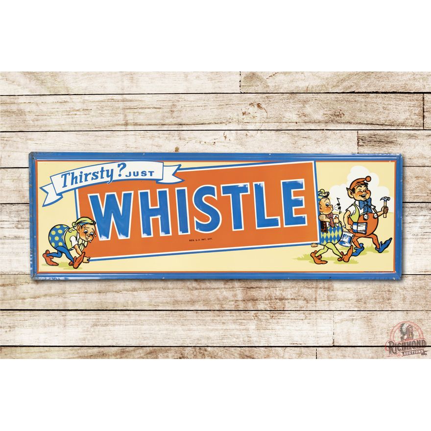 1948 Whistle Soda 3-Elves Single Sided Metal Sign TAC 9