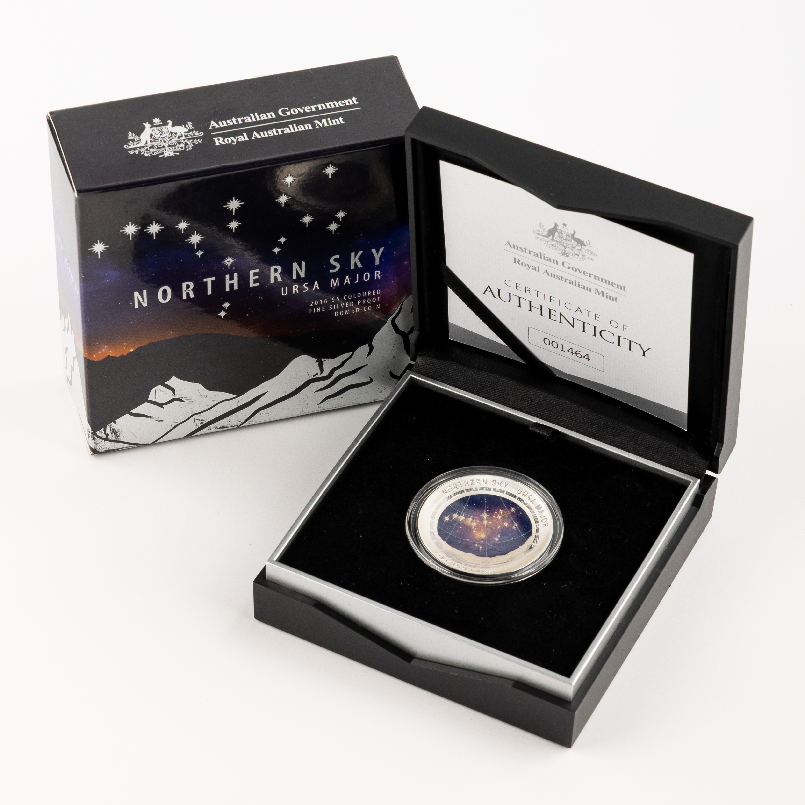 Elizabeth II, Northern Sky - URSA MAJOR, Five Dollars, 2016, FDC