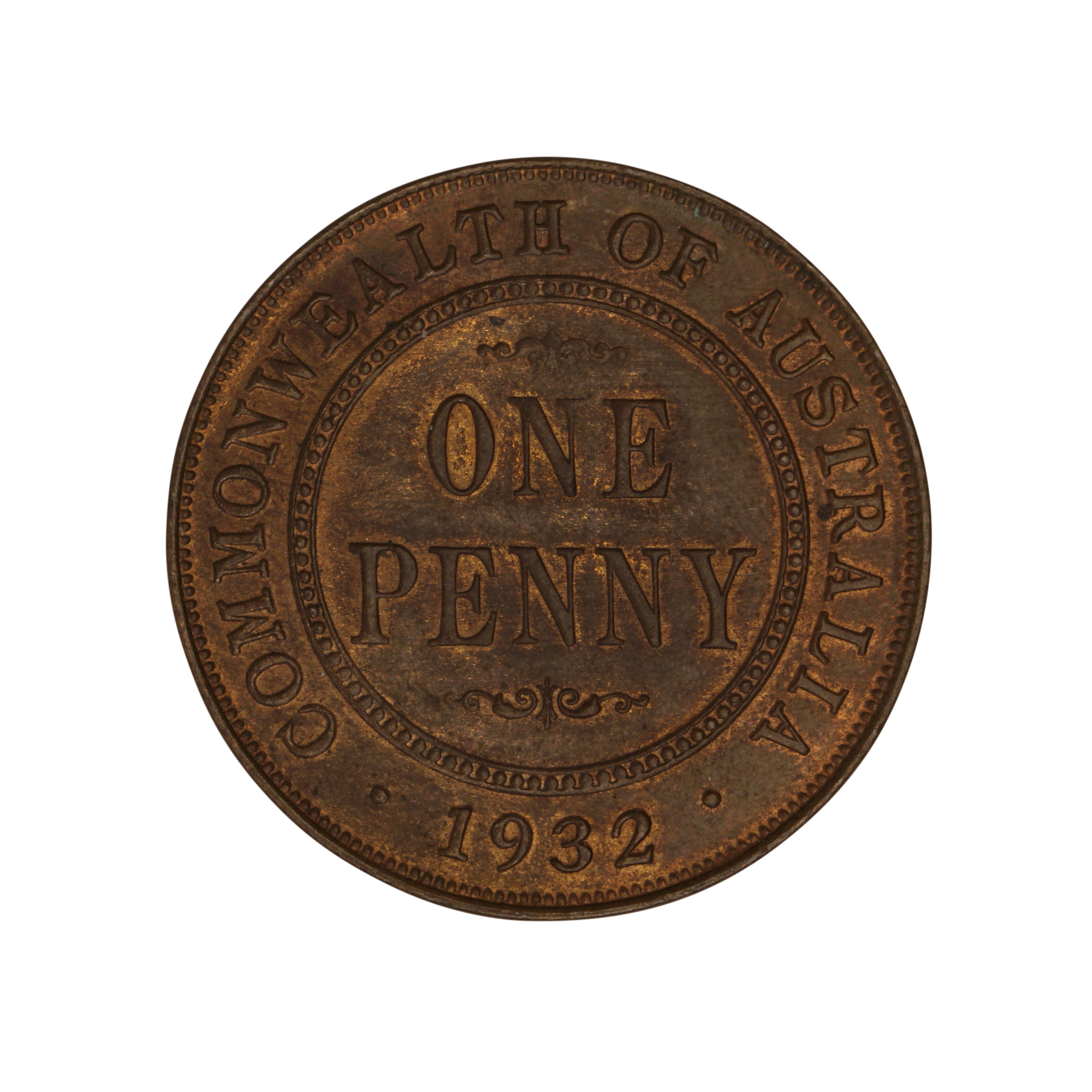 George V, Penny, 1932, CHU