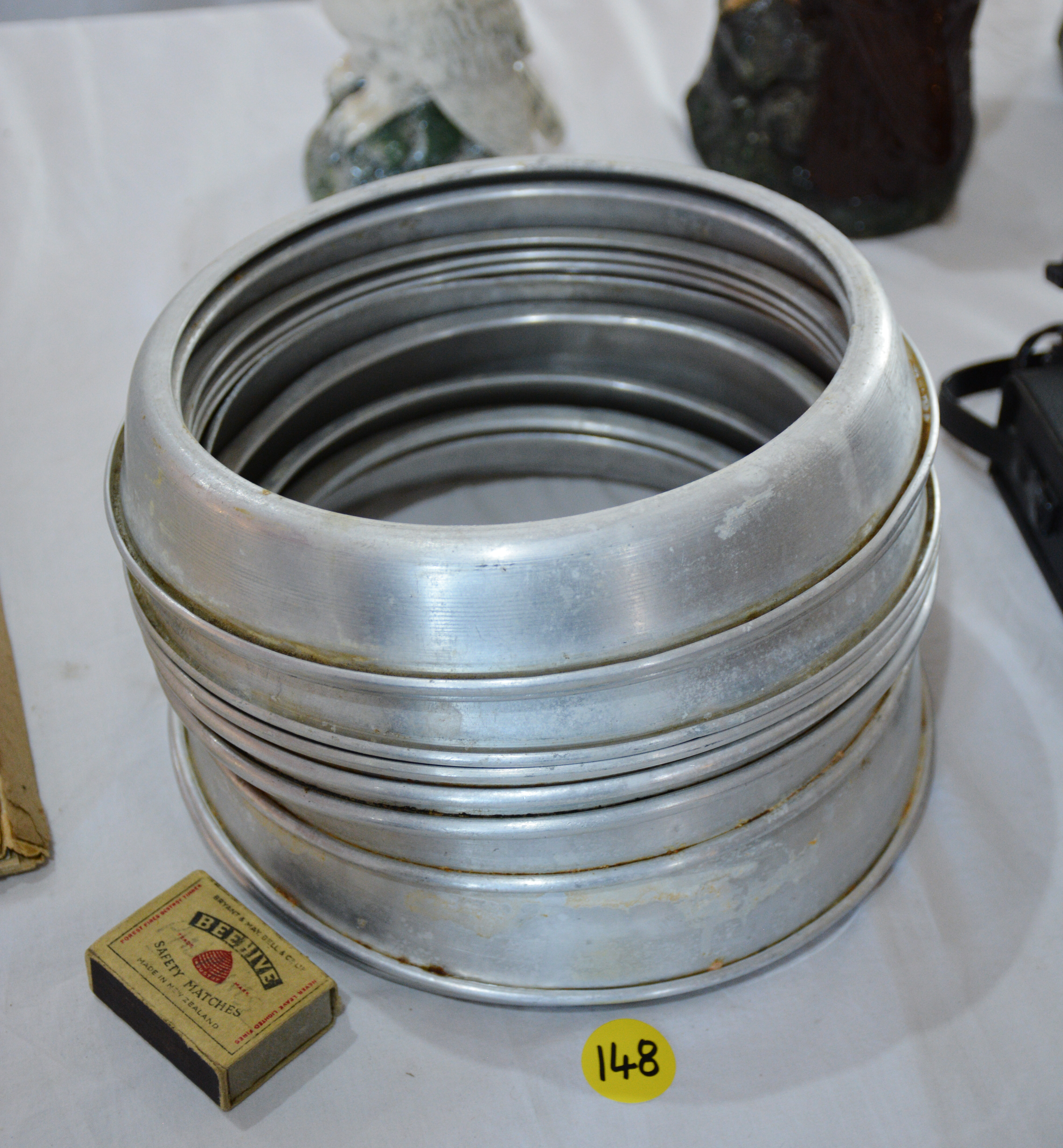 Vintage Metal Plate Stands — NZ auction result