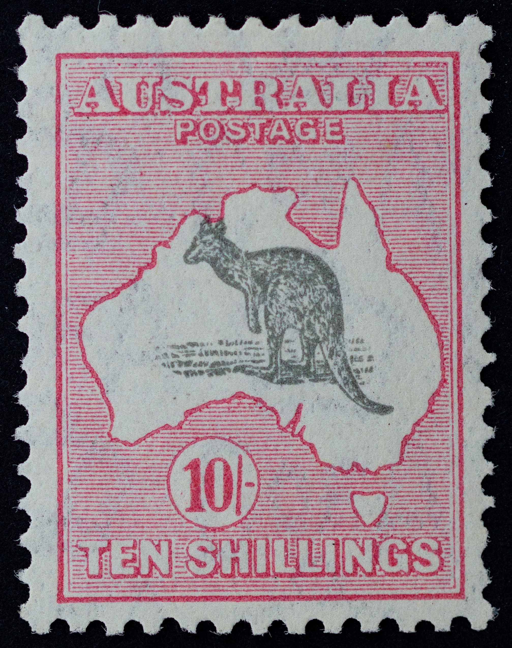 409 · C of A Watermark, Ten Shillings, 1932, Fine
