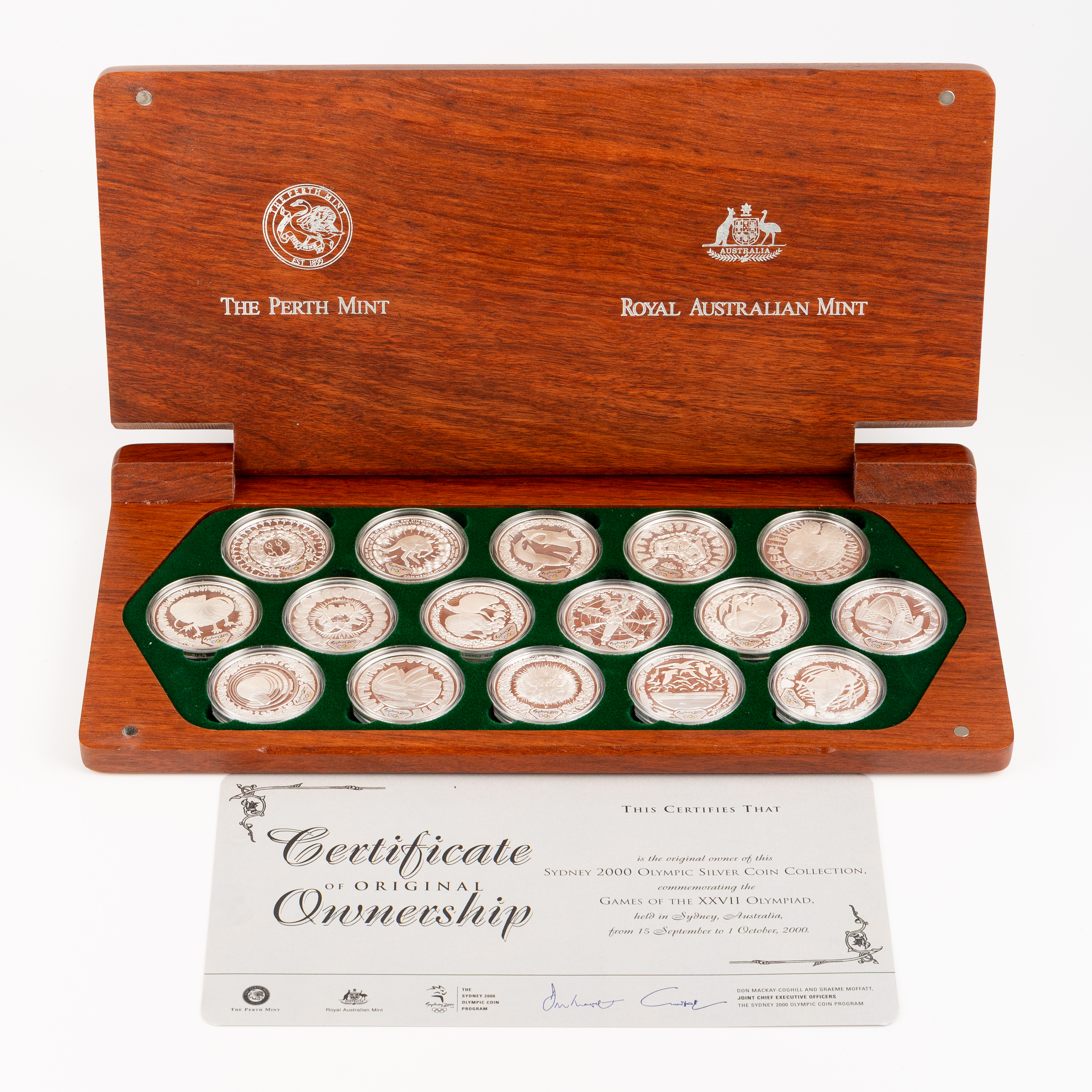 287 · Elizabeth II, RAM / Perth Mint - Sydney 2000 Olympic Coin Collection, Five Dollars, 2000, FDC