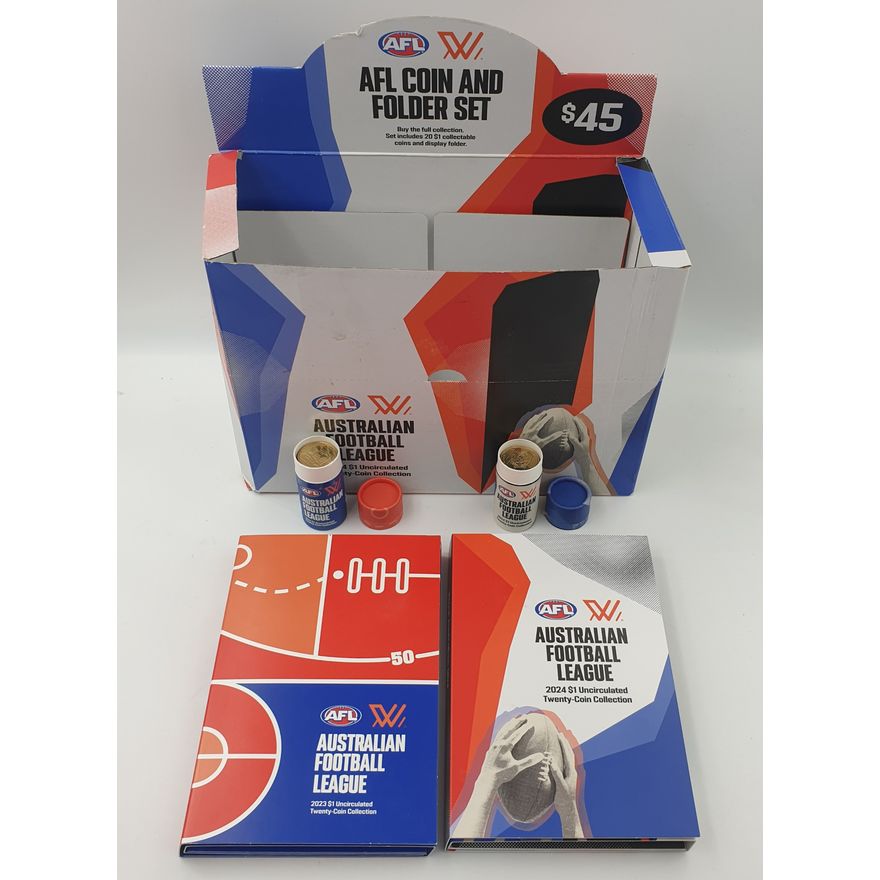 AFL Coin & Folder Sets (x2)