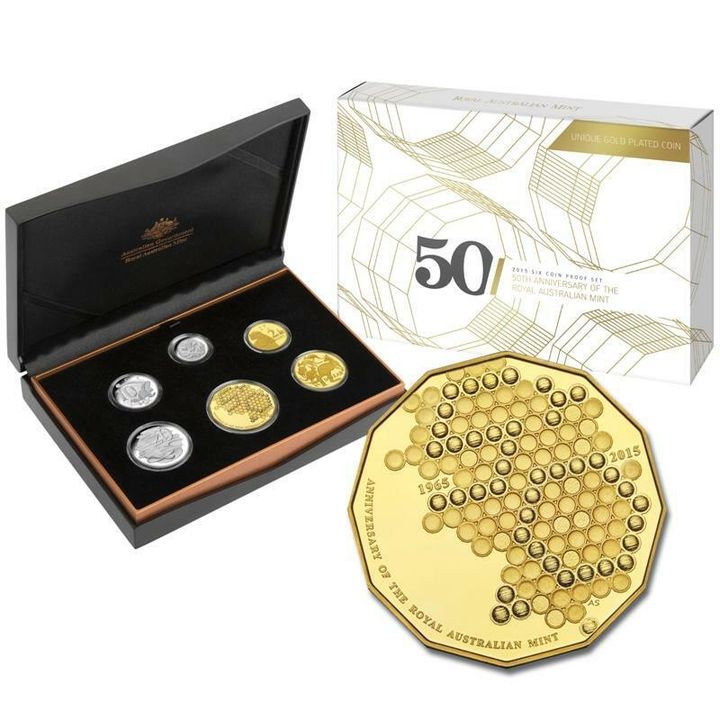2015 Royal Australian Mint 50th Ann of the RAM 6 Coin Proof Set