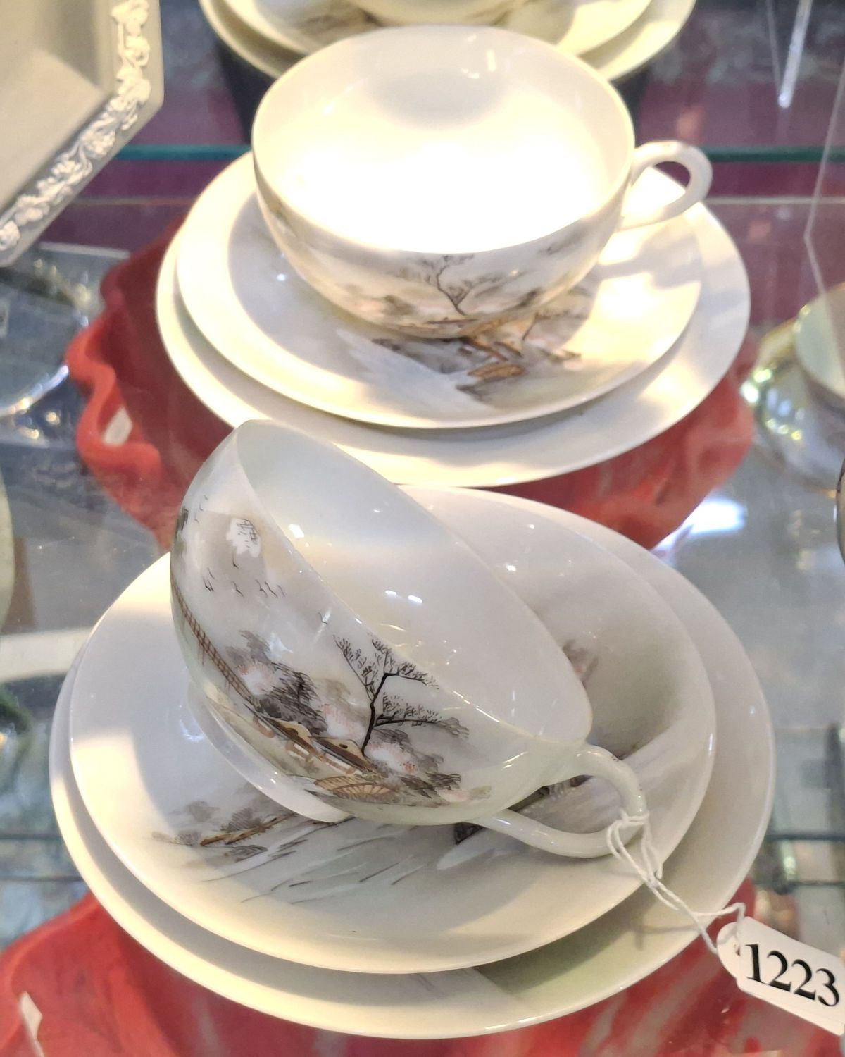 1223 · JAPANESE PORCELAIN TRIOS
