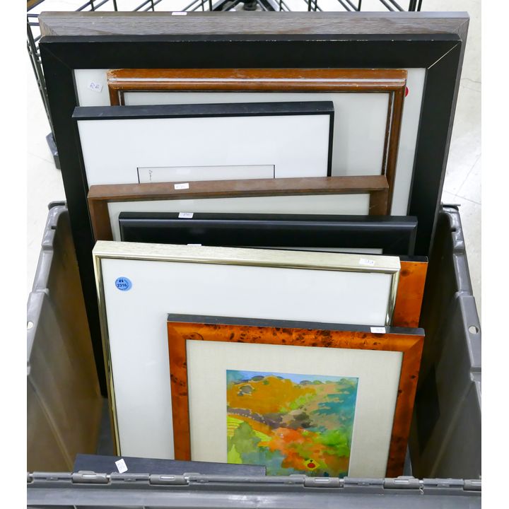 Tote 11pc Modern and Western Art & Prints Framed 23''x19''