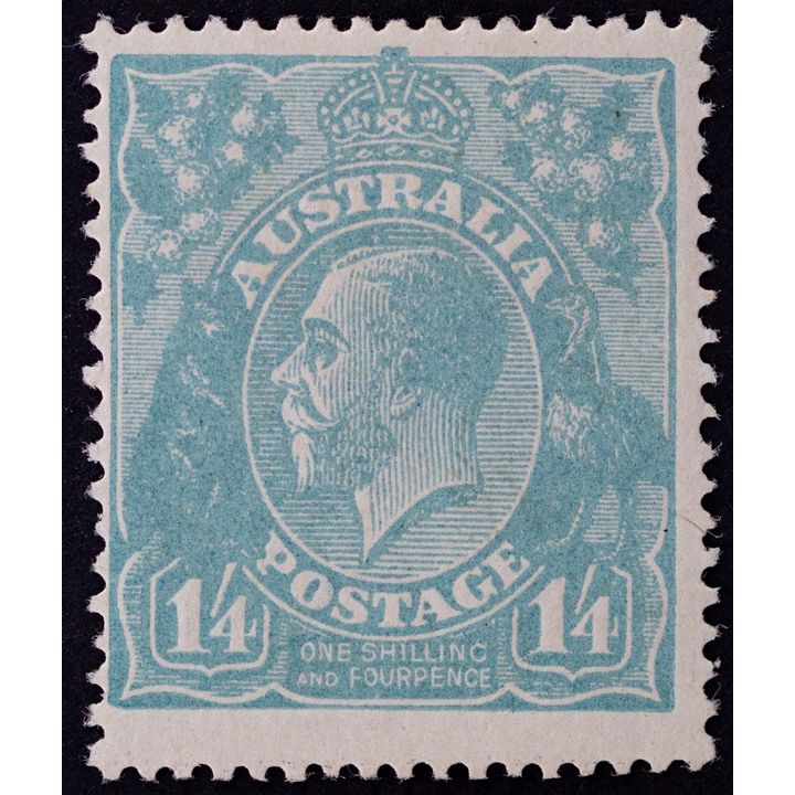 Single Watermark, One Shilling & Fourpence, 1920, Fine