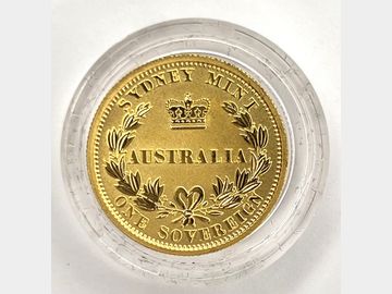 2005 AUSTRALIAN ELIZABETH II SYDNEY MINT PROOF $25 GOLD ONE SOVEREIGN