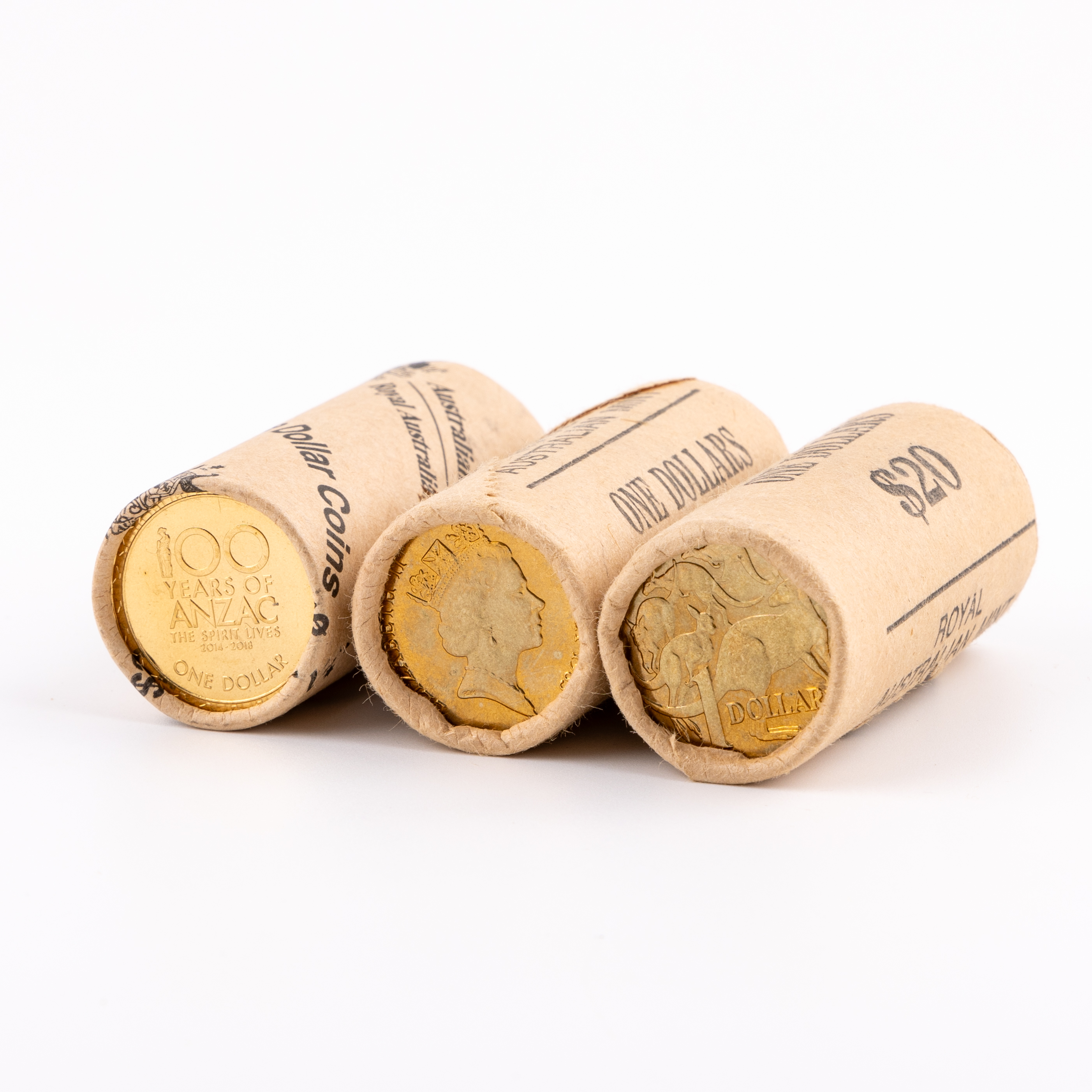 130 · Elizabeth II, Ram Roll - Gwoya Jungarai & Centenary of ANZAC, One Dollar, 1985 - 2014,  UNC