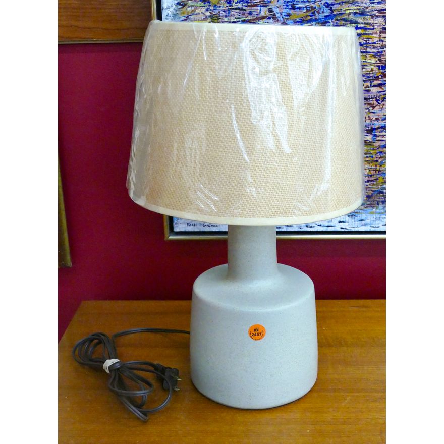 Martz Mid Century Speckled Pottery Table Lamp 16''