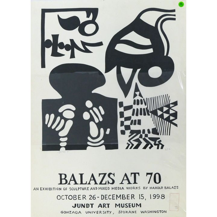 Harold Balazs ''Balazs at 70'' 1998 Screenprint Poster 30''x22''