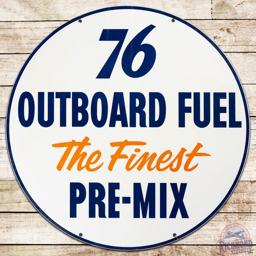 42" Union 76 Outboard Fuel "The Finest Pre-Mix" DSP Sign - 8.75 & 8.5