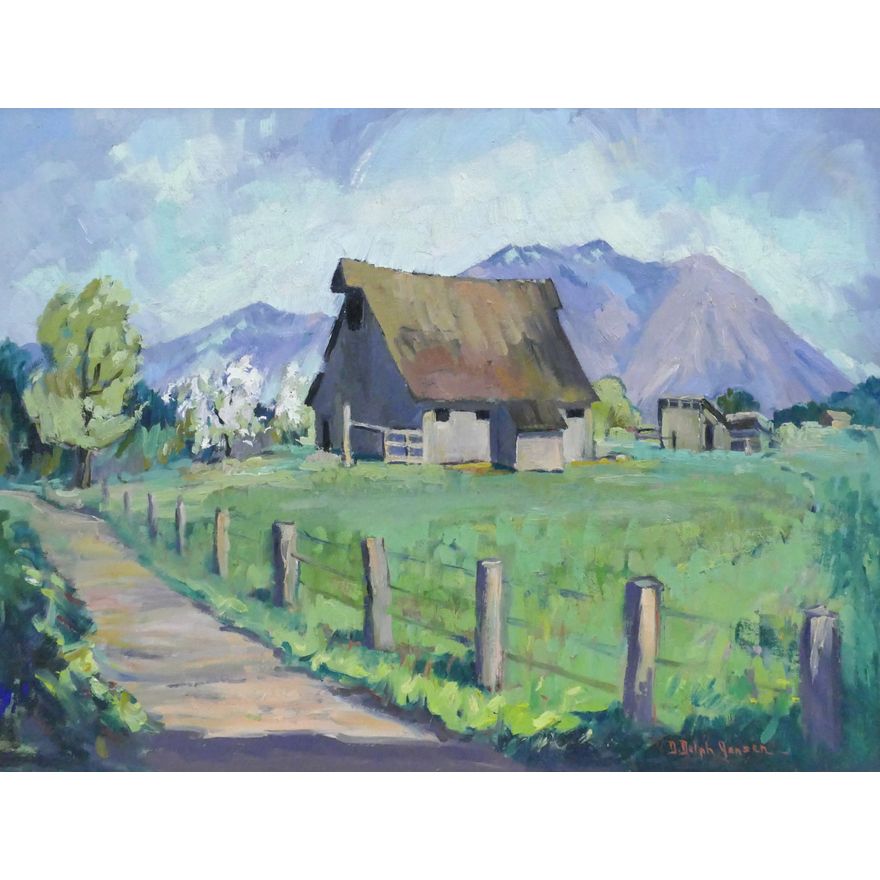 Dorothy Dolph Jensen ''Spring Near Falls City'' Oil