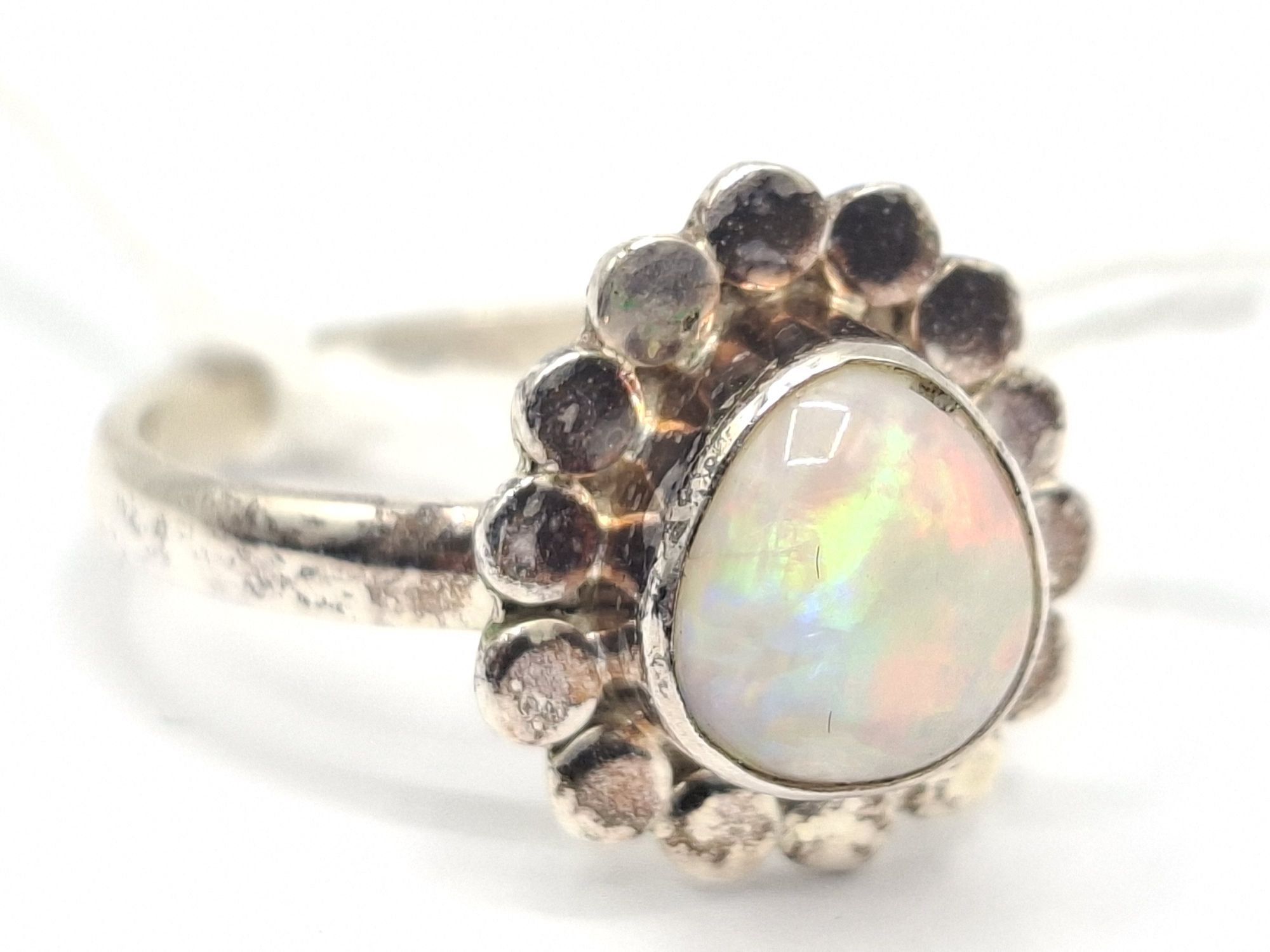 1004 · STERLING SILVER OPAL RING
