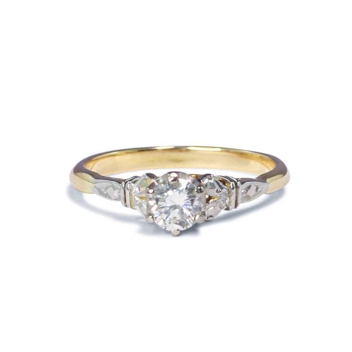 Vintage Solitaire Diamond Ring Circa 1960s