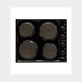 Univa 4 Solid Plate Hob With Control Panel - U156B - Black