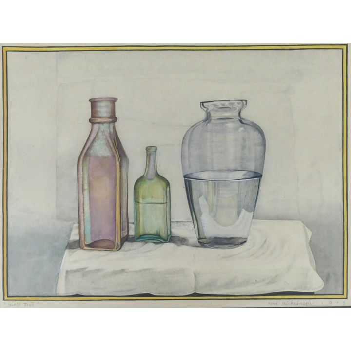 Rene Rickabaugh ''Glass Trio'' 1975 Watercolor