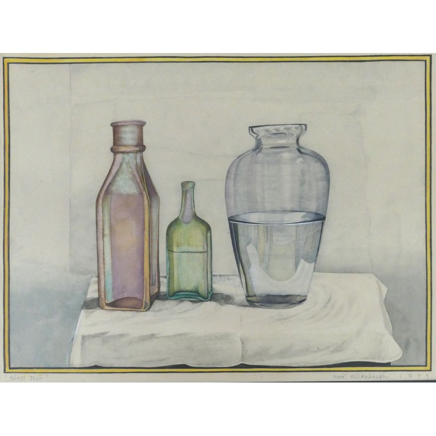 Rene Rickabaugh ''Glass Trio'' 1975 Watercolor
