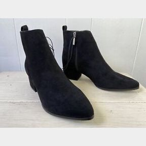 A NEW DAY VALERIE CITY BLACK BLOCK HEEL ANKLE BOOTIES WOMEN'S SZ 11