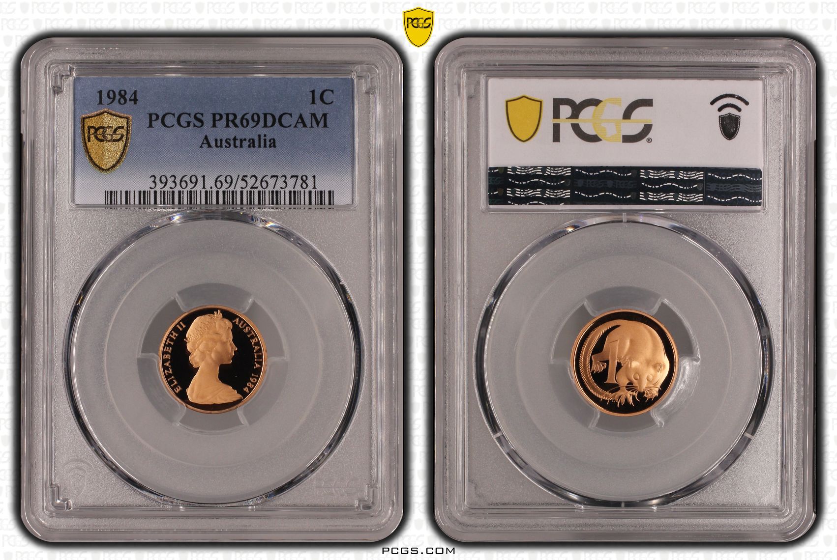 One Cent, 1984, Pcgs Pr69dcam