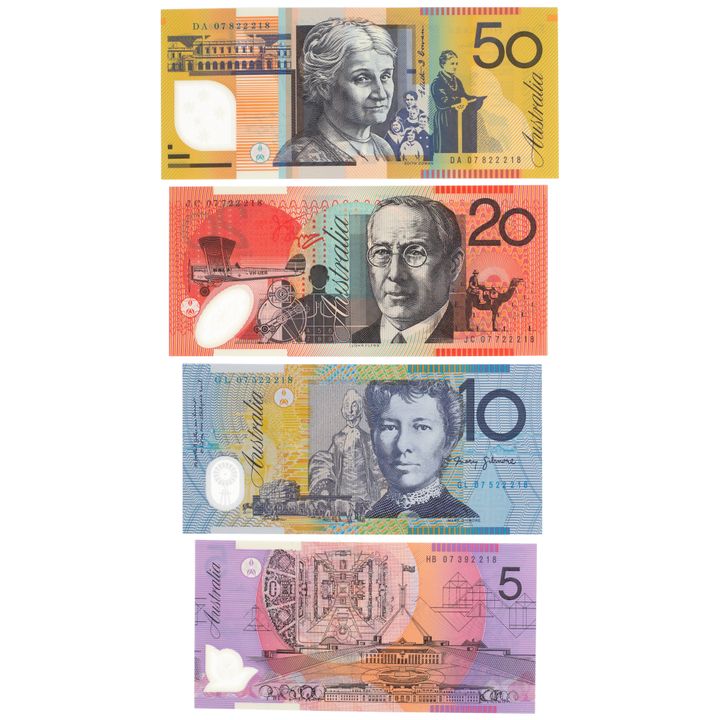 Set, Stevens/Henry, Fifty Dollars to Five Dollars, 2007, UNC
