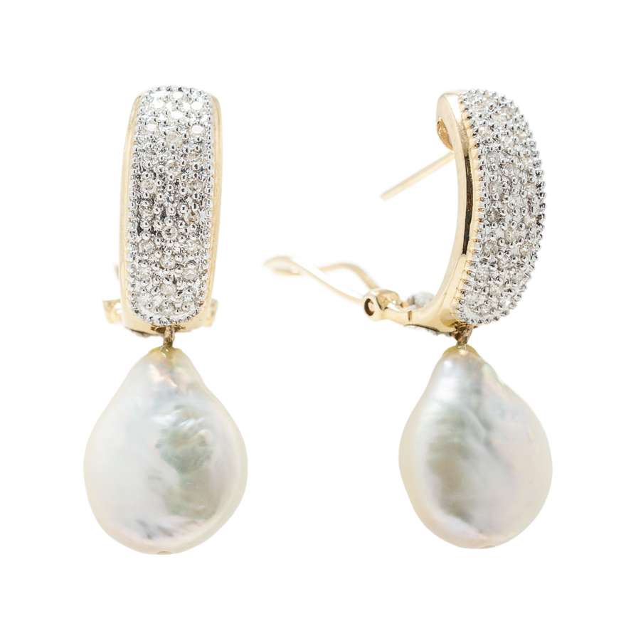 ARETES CON PERLA BIWA
