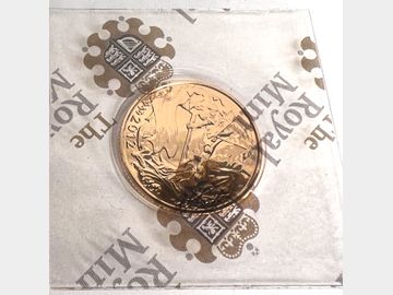 2012 ELIZABETH II DIAMOND JUBILEE SEALED GOLD SOVEREIGN.