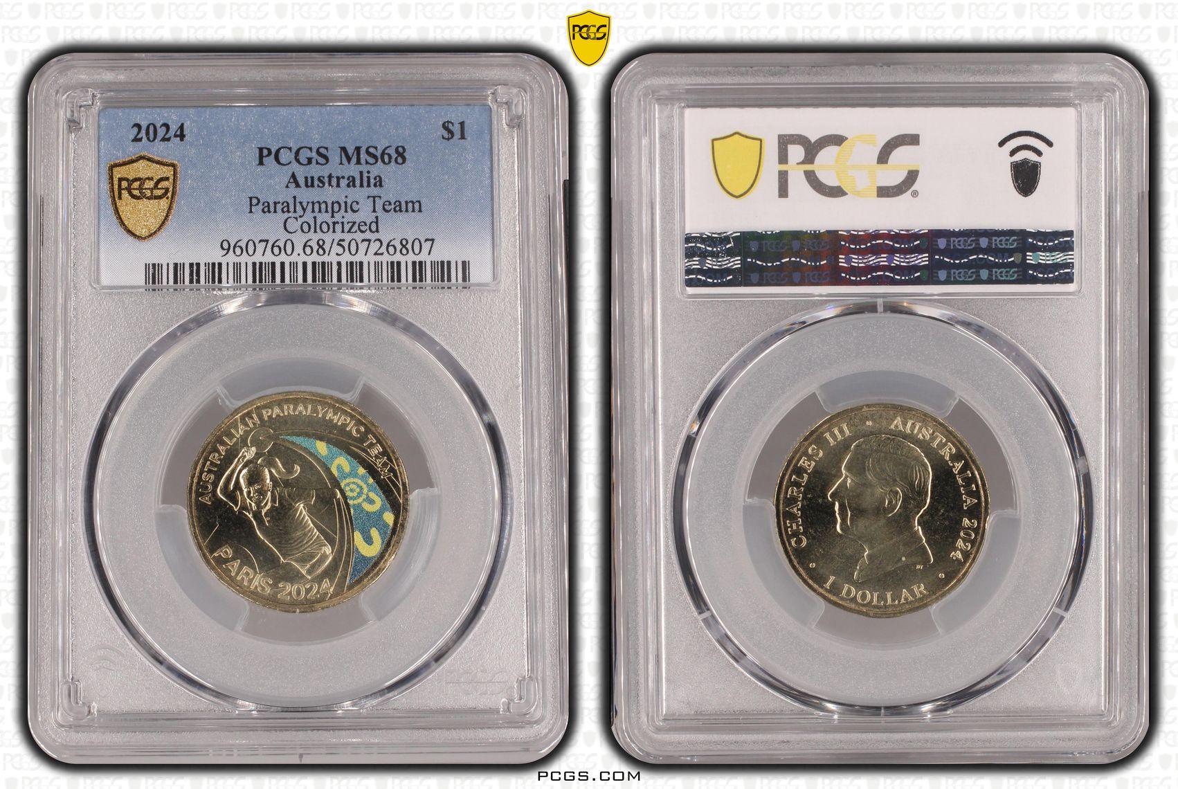 Paralympic Team , One Dollar, 2024, PCGS MS68