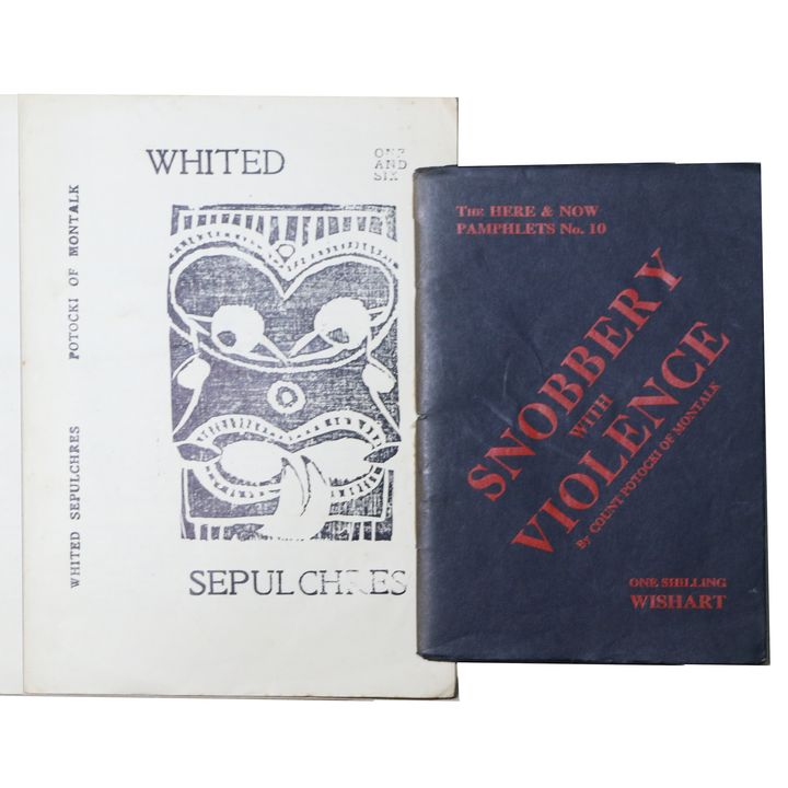 De MONTALK, GEOFFREY WLADISLAS VAILE POTOCKI [2 items] - Snobbery with Violence: A Poet in Gaol.