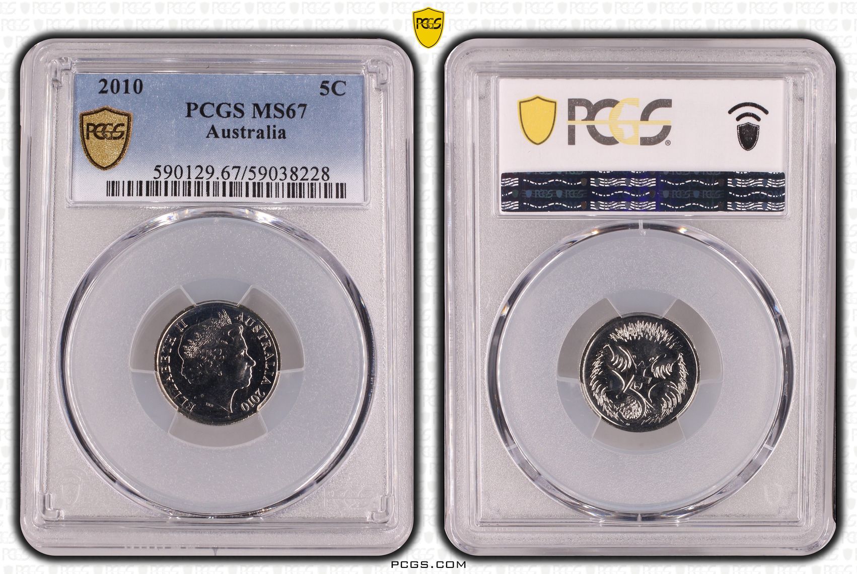 POP 7/0, Five Cent, 2010, PCGS MS67