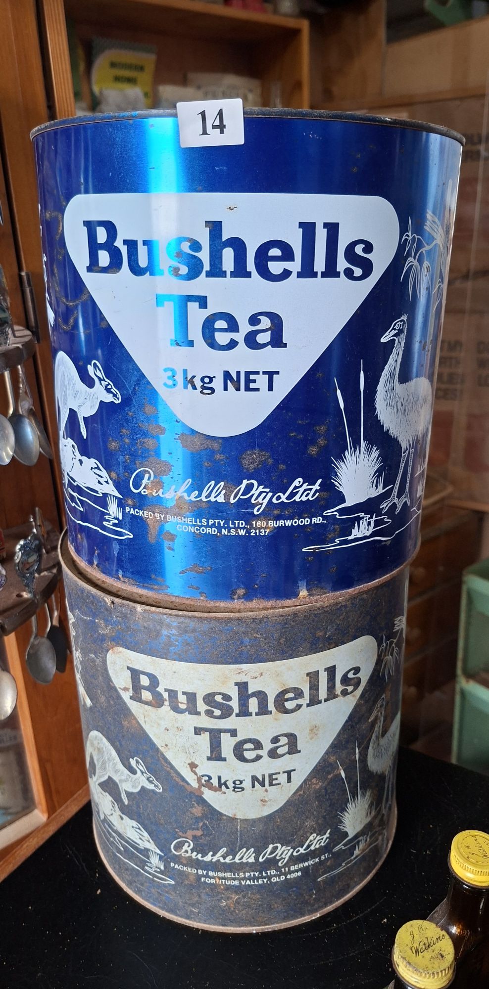 14 · BUSHELLS TEA TINS