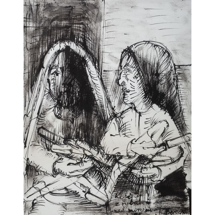 Kiejstut Bereźnicki | Kobiety z rybami nad morzem, 2005 r.