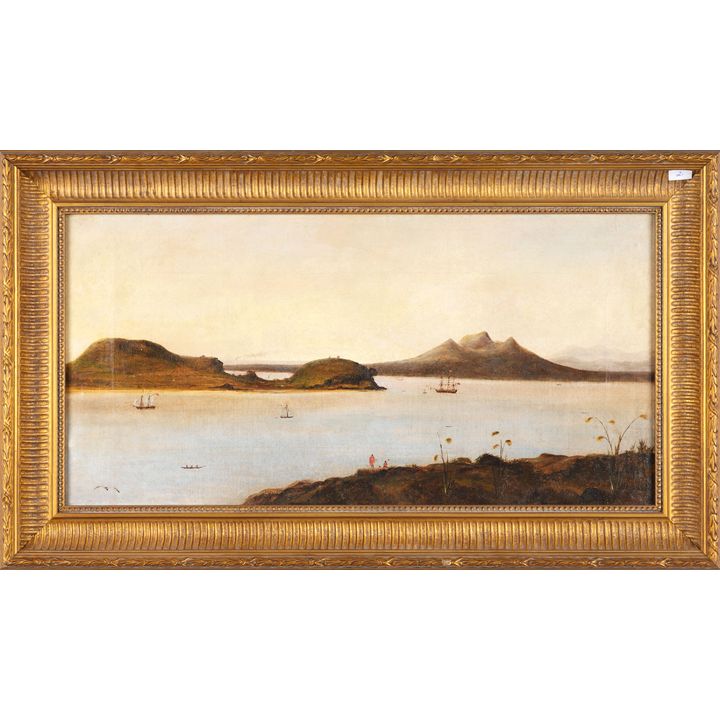 Major Frederick R. Stack 'Auckland, the Harbor, North Shore and Rangitoto from Bastion Point'