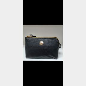 STONE MOUNTAIN BLACK DUAL ZIP PURSE SLING BAG - 51626/2696