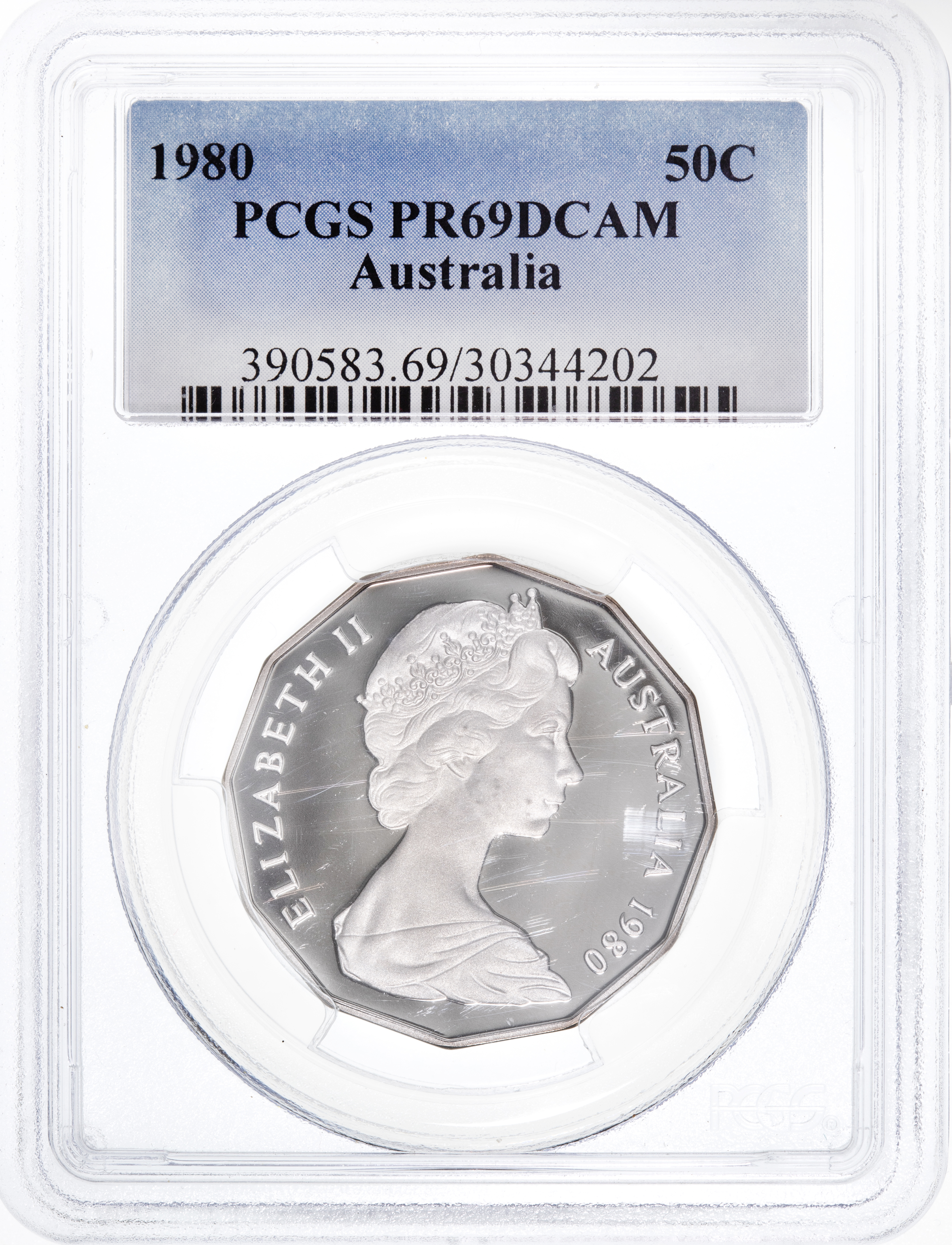 Fifty Cent, 1980, PCGS PR69DCAM