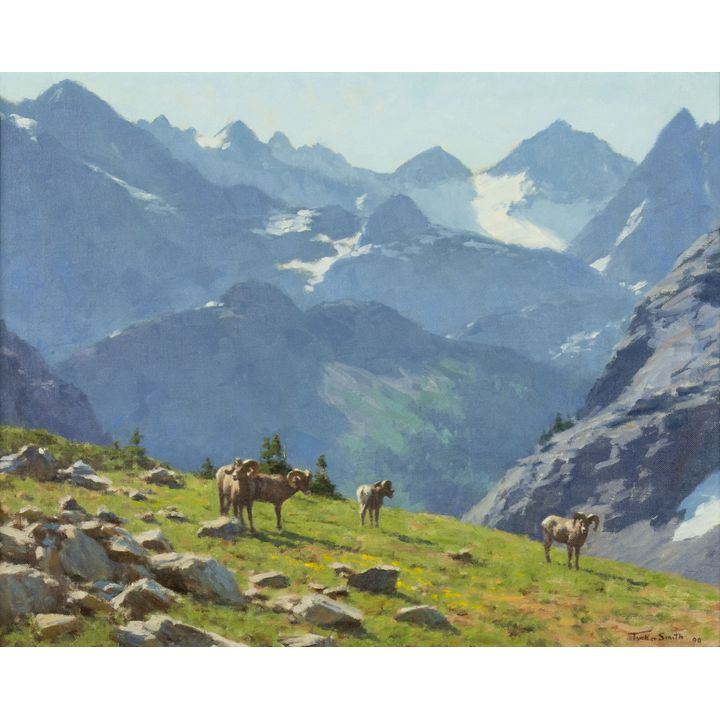 Tucker Smith (1940- ), Wind River Rams, 1990