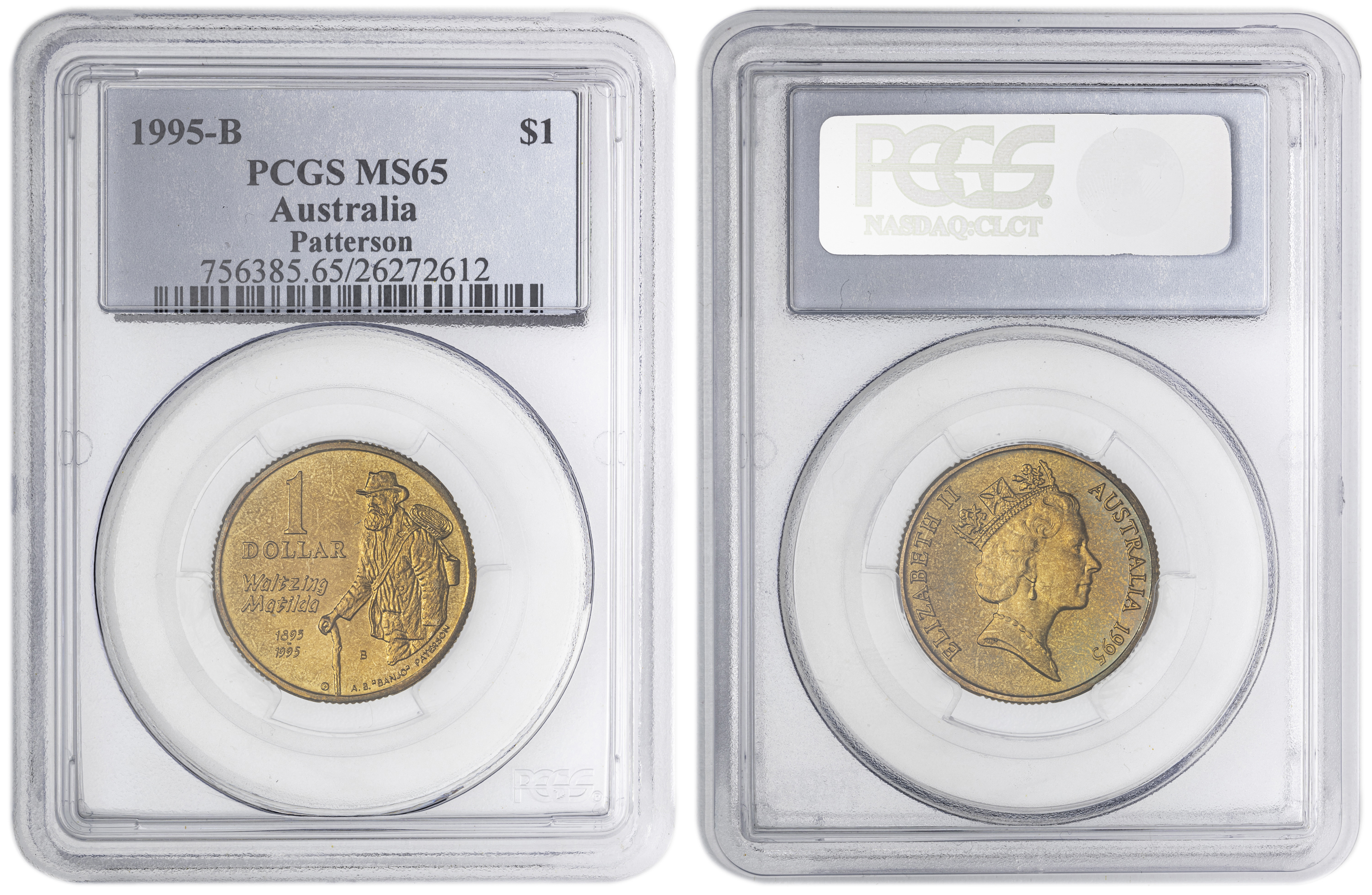 Paterson , One Dollar, 1995-B, PCGS MS65