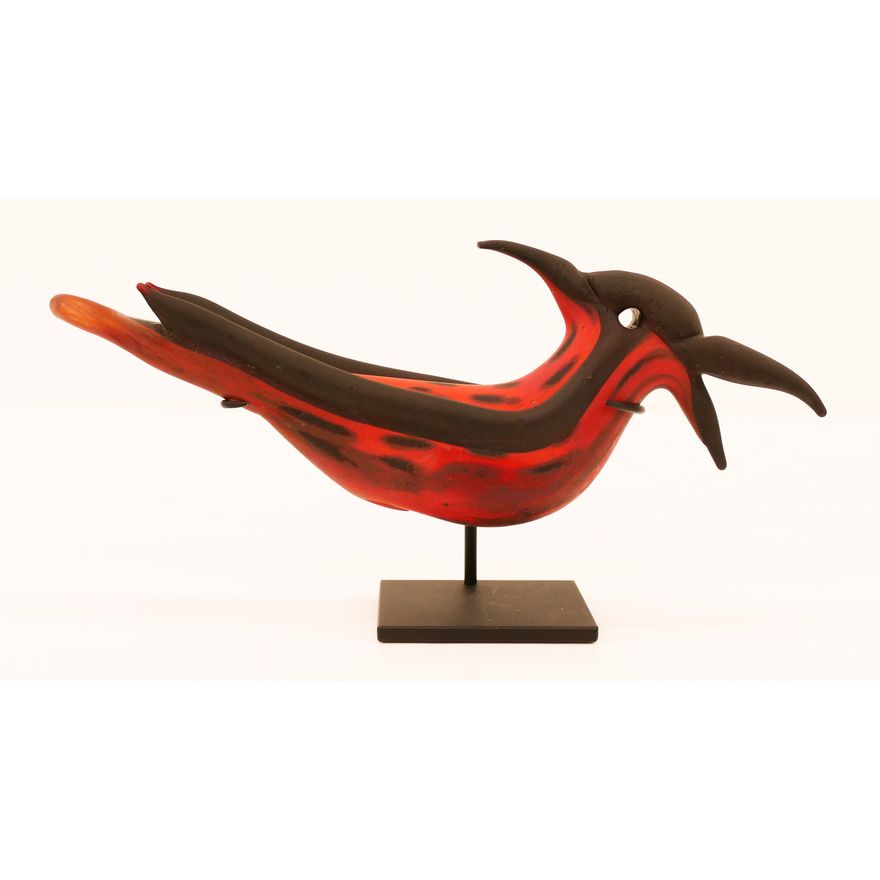 William Morris ''Bird Finial'' 1998 Glass Artifact